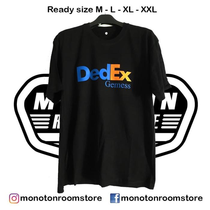 Gambar KAOS DISTRO - DEDEX GEMESS - FEDEX PARODI - Hitam, XXL dari MONOTON ROOMSTORE undefined Tokopedia