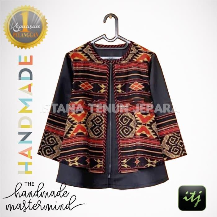 Gambar Atasan batik Wanita Tenun Blanket Jepara Mewah Elegan dari ISTANA TENUN JEPARA undefined Tokopedia