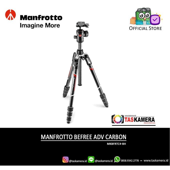 Gambar Manfrotto Befree Adv Carbon Tripod Ball Head MKBFRTC4-BH - TasKameraID dari TasKamera-ID undefined Tokopedia