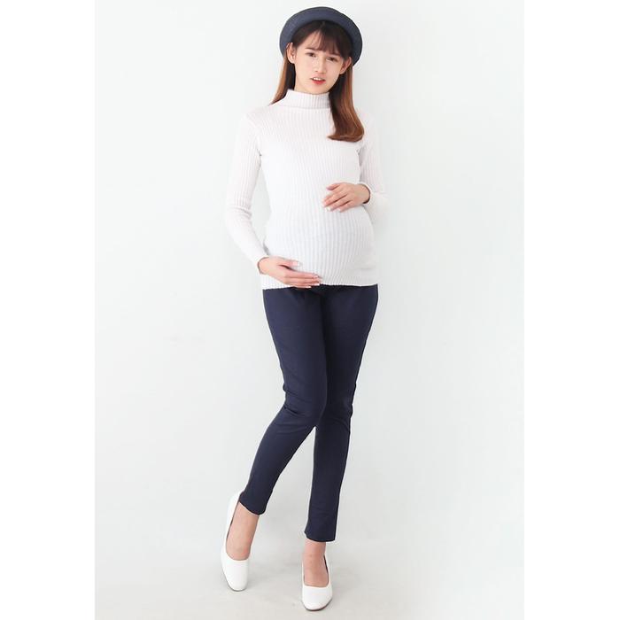 Gambar Eve Maternity Celana Hamil Kerja CP050 - Biru dari Eve Maternity Store undefined Tokopedia