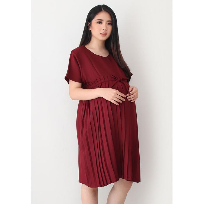Gambar Eve Maternity Baju Hamil Menyusui FDM154 - Merah dari Eve Maternity Store undefined Tokopedia