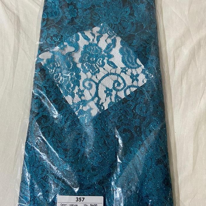 Gambar Brokat Lace Kebaya Made in France - Biru dari Brickly Store undefined Tokopedia