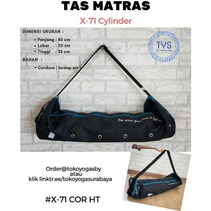 Gambar TAS MATRAS YOGA - X-71 CYLINDER - Hitam dari Toko Yoga Surabaya undefined Tokopedia