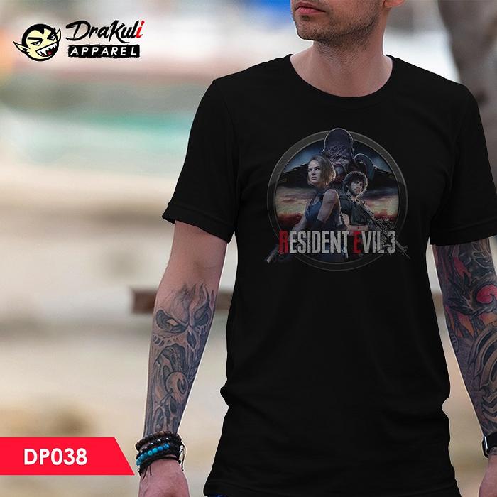 Gambar T Shirt DP038 - Resident Evil 3 - Hitam, M dari Drakuli Games Store undefined Tokopedia