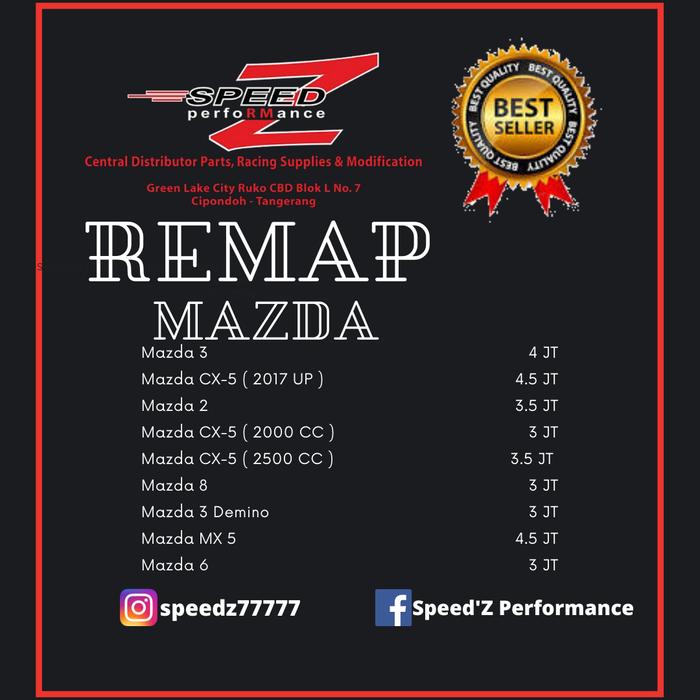 Gambar Remap ECU Mazda CX - 5 ( 2500CC ) dari SPEEDZ PERFORMANCE undefined Tokopedia