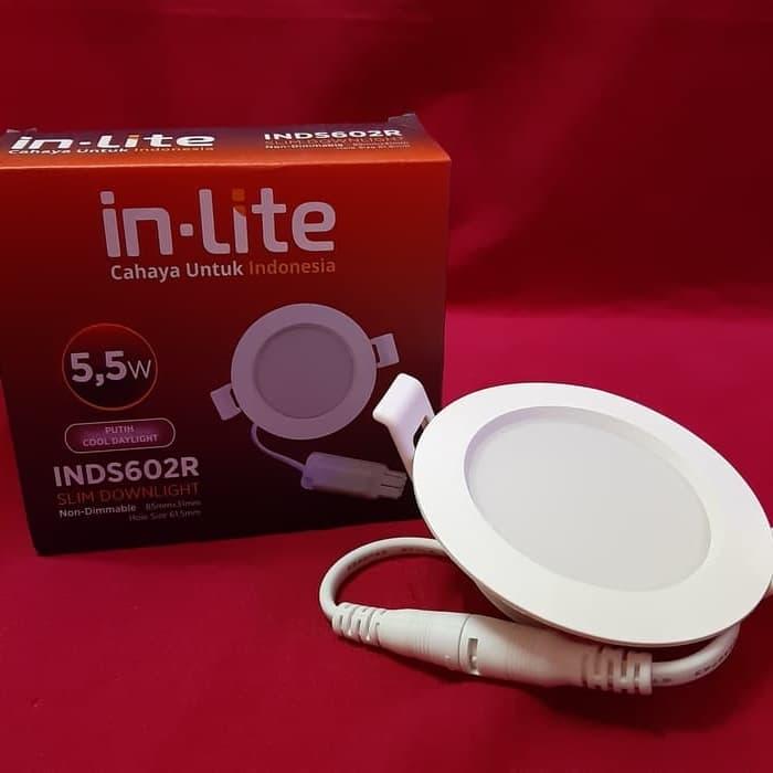 Gambar INDS602R Lampu Downlite/Light Panel LED 5,5W Watt Inbow Inlite - Putih dari Pojok Jaya Elektrik undefined Tokopedia