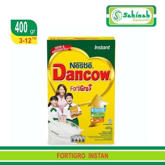 Gambar DANCOW FORTIGRO SUSU BUBUK INSTAN 400GR USIA (3-12TAHUN) dari Sakinah-Mart undefined Tokopedia
