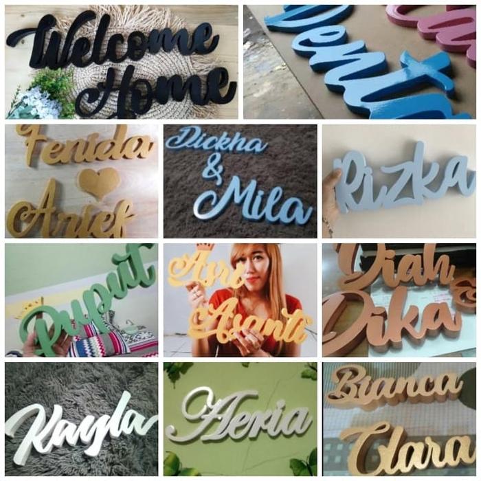 Gambar Huruf Kayu 10 Cm Grafiti Satuan Custom Huruf Timbul Sambung Latin - Merah dari ISWATI VALEN SHOP undefined Tokopedia