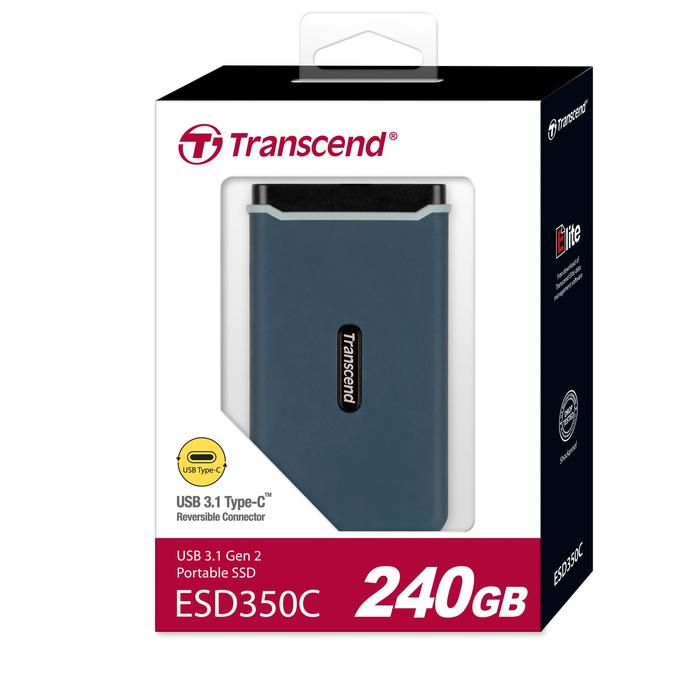 Gambar Transcend Portable SSD USB 3.1 ESD350C Rugged - 240GB dari Julyaugustshop undefined Tokopedia
