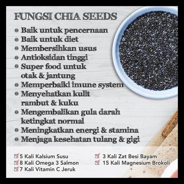 Jual Promo Pure Black Chia Seed Mexico 1 Kg 100 Organic Premium Grade A Jakarta Barat Saristore13 Tokopedia