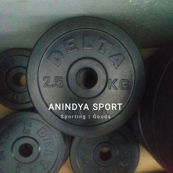 Jual Delta Rubber Plate 2,5 Kg Barbell Olympic 5cm Delta 2,5kg