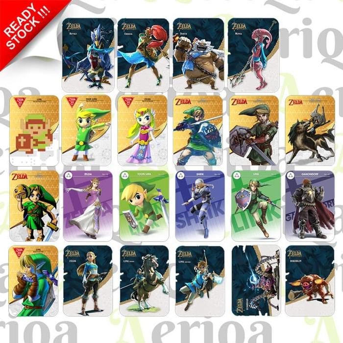 Gambar Amiibo Clone Card Zelda BOTW Breath of The Wild - Paket NFC Kartu PVC dari Aeriqa Shop undefined Tokopedia