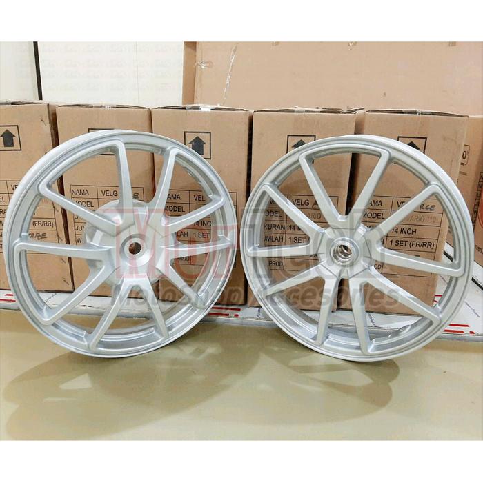 Gambar Velg Pelek Racing Tapak Lebar Ring 14 Chemco Evo Beat Scoopy fi esp - Silver dari MORTECH undefined Tokopedia