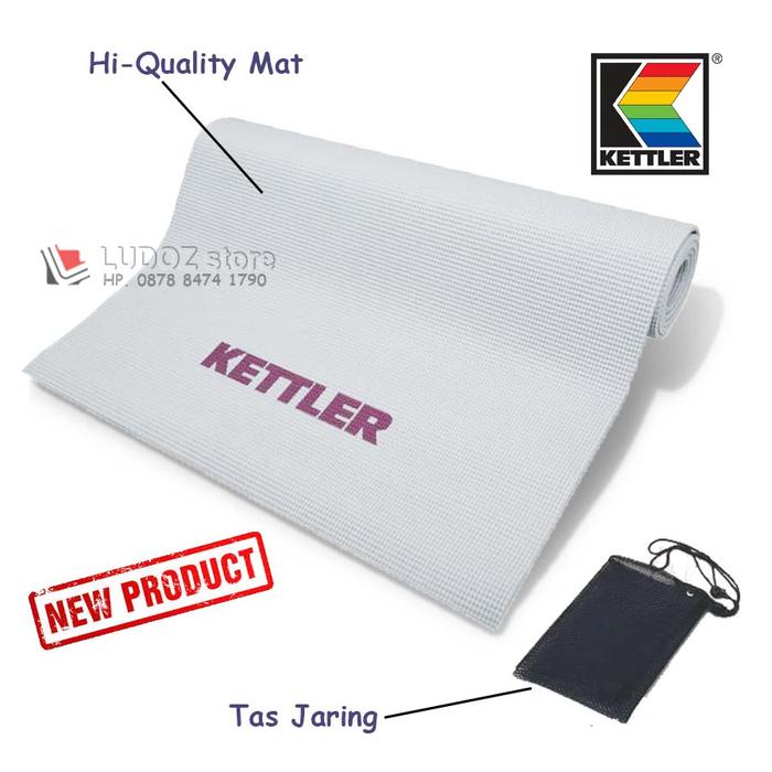 Gambar Matras Yoga Mat 6mm KETTLER5 5 - 6 mm Senam Aerobic Fitness 6 Gym - Abu-abu dari LUDOZ store undefined Tokopedia