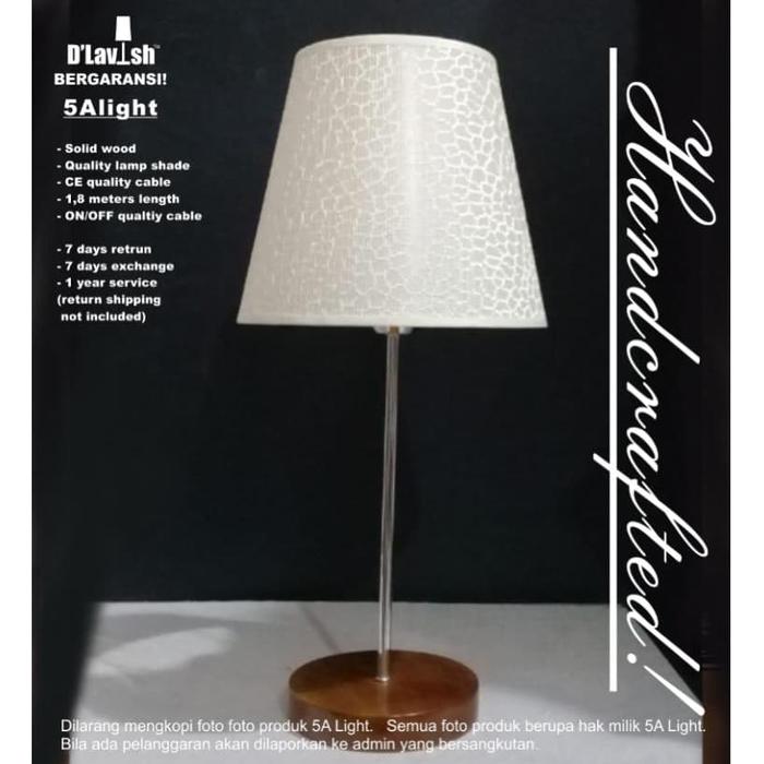 Gambar D'Lavish Bali Wood Tinggi 48cm - Lampu Meja Hias Minimalis Kayu Solid Mahoni Elegan untuk Kamar Tidur Ruang Makan Ruang Tamu Ruang Kerja Butik Caf Hadiah Ulang Tahun Pernikahan Rumah Baru Anak Orang Tua dari 5alight undefined Tokopedia
