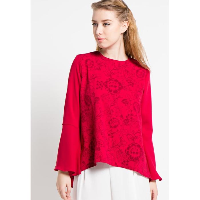 Gambar Blouse Wanita EDITION EB25RED Bellsleeves - S dari Edition Official Store undefined Tokopedia