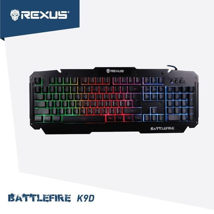 Gambar Keyboard Gaming Rexus Battlefire K9D / K9 D Backlight Floating Keys - Silver dari odomart undefined Tokopedia