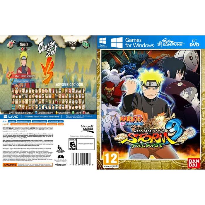 Gambar Naruto Shipudden Ultimate Ninja Storm 3 Full Burst Pc Laptop dari SteamPunk undefined Tokopedia
