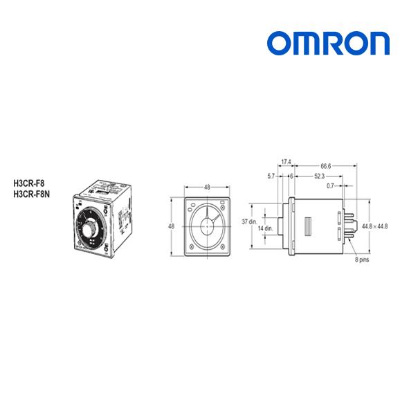 Gambar OMRON Timer H3CR-F8 AC100-240/DC100-125 dari Hemel Electric undefined Tokopedia