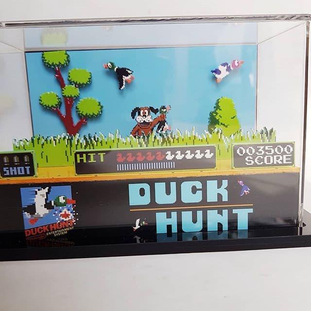 Gambar diorama 3d cube shadowbox nintendo nes duck hunt video game papercraft dari Jadulkekinian undefined Tokopedia