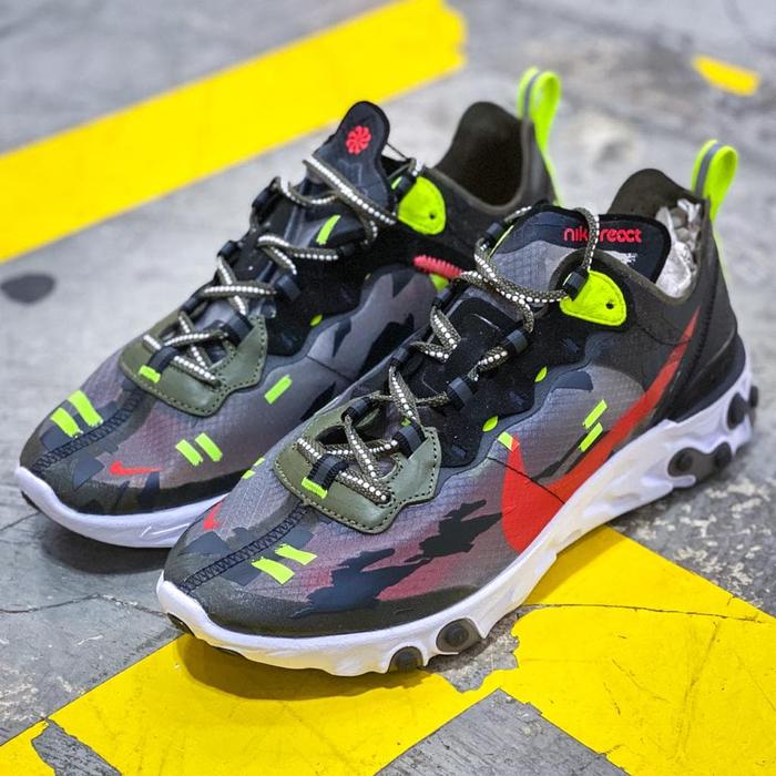 nike react element 87 olive camo