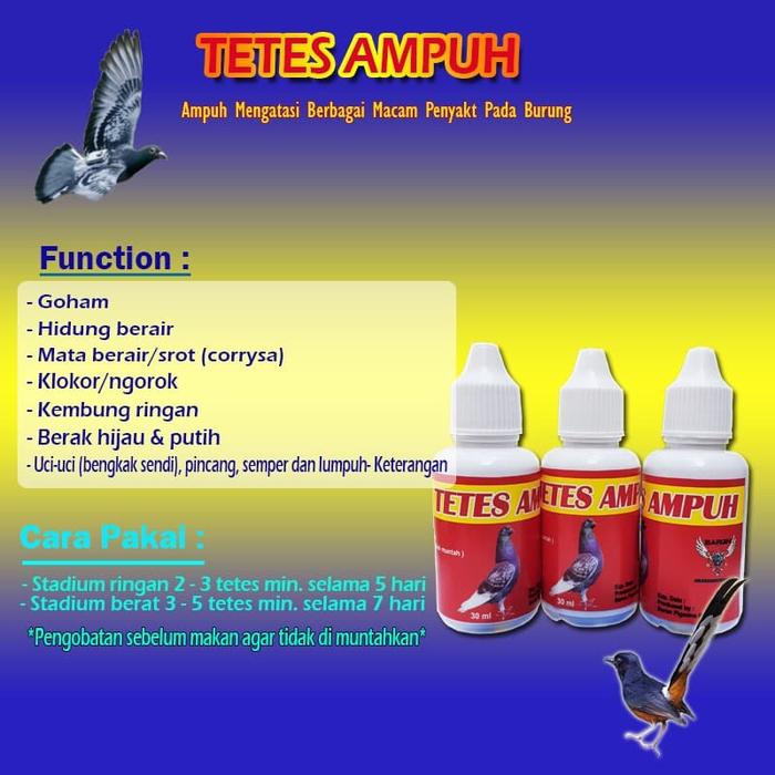 Gambar OBAT MERPATI - TETES AMPUH BARON dari CV. RING MANDOR undefined Tokopedia