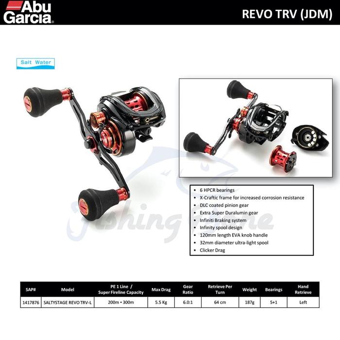 Jual Abu Garcia Revo Trv L Baitcasting Reel Left Handle Jdm Jakarta Utara Fishing Zone Tokopedia