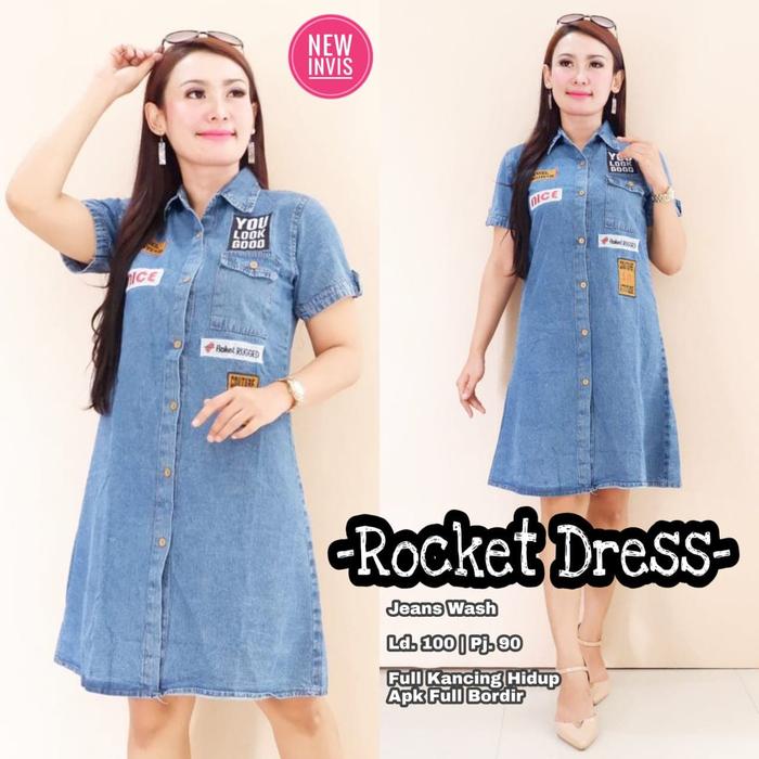 Jual Tunik Jeans Wanita Terbaru Rocket 