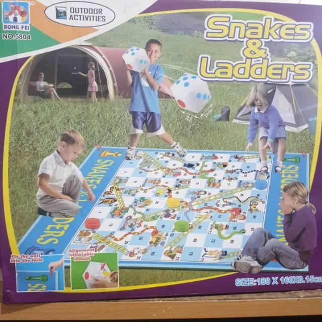 Gambar SNAKE AND LADDER MATRAS JUMBO - MAINAN BOARD GAME ULAR TANGGA No.5804 dari Ciustoys undefined Tokopedia