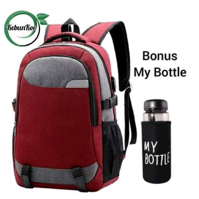 Gambar Tas Backpack Pria Tas Sekolah Anak Laki Laki SD SMP SMA - Merah dari Deefaira Fashion undefined Tokopedia