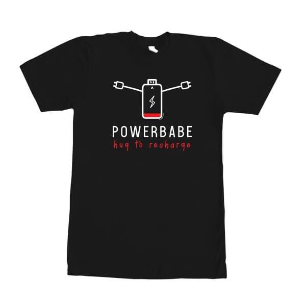 Gambar Kaos Graphic Tee T-shirt Power Babe - Black - L dari re:ON Comics undefined Tokopedia