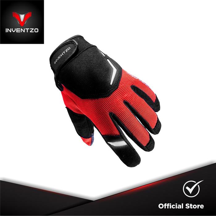 Gambar INVENTZO Tornado Red - Sarung Tangan Motor Sensitive Touch Tip - Medium dari INVENTZO undefined Tokopedia