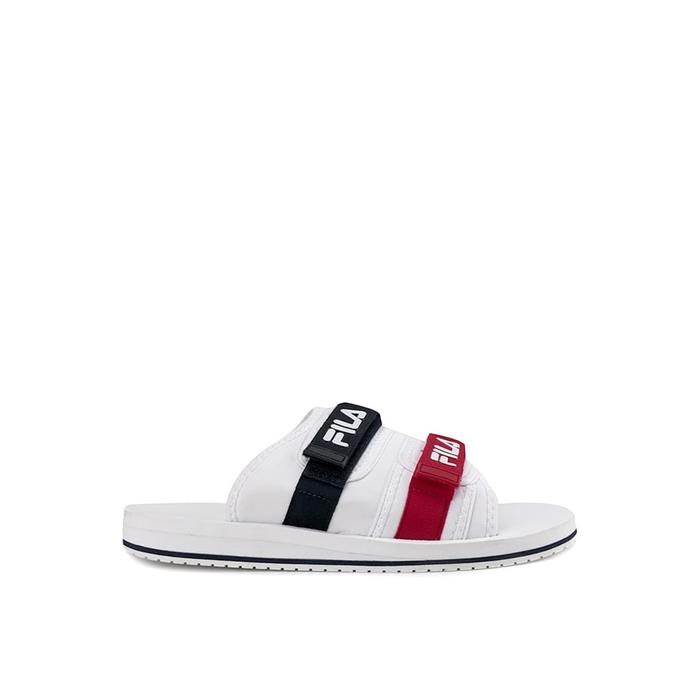 Gambar FILA Sandal Pria Utility Slide - White/FNavy/FRed - 41 dari FILA Official Store undefined Tokopedia