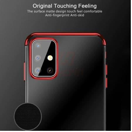 Promo Samsung Galaxy A71 Shiny Electro Plating Clear Chrome Soft