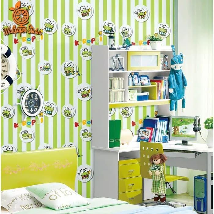 Jual Wallpaper Sticker Dinding Karakter Keroppi Haris Hijau Jakarta Utara Nayril Store Tokopedia
