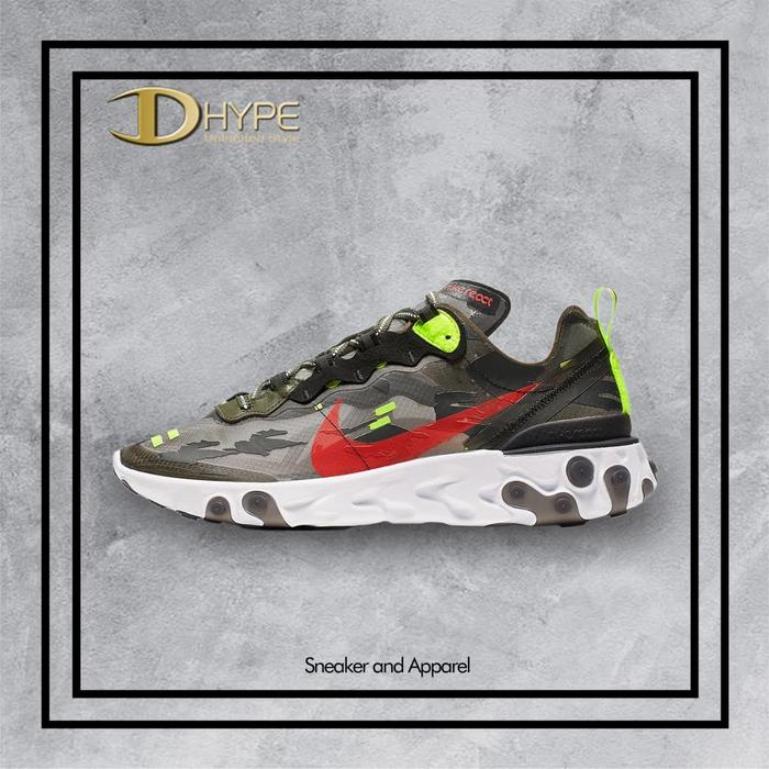 nike react element 87 olive camo