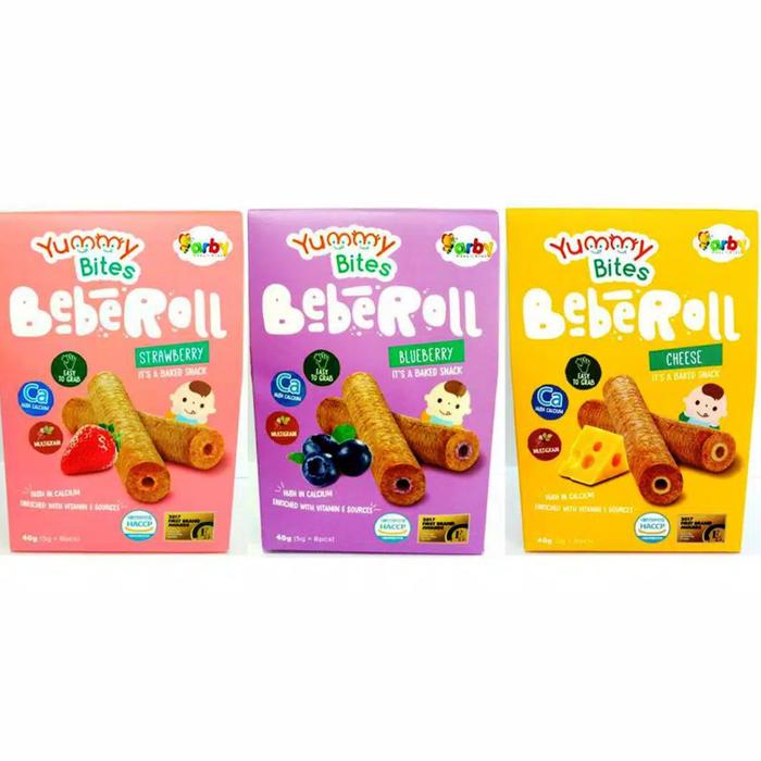 Gambar Yummy Bites BebeRoll (Snack Bayi 40 gram). dari vidyanejashop undefined Tokopedia
