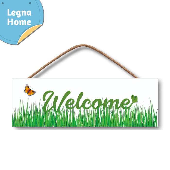 Gambar Shabby chic / Hiasan dinding/pintu Assalamualaikum GR03 - welcome dari Legna home undefined Tokopedia