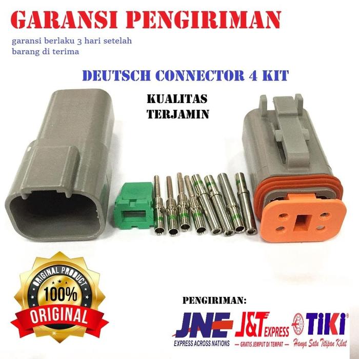 Gambar Deutsch connector 4 way connector murah Dt4 sambungan kabel konektor dari Groza Electric undefined Tokopedia