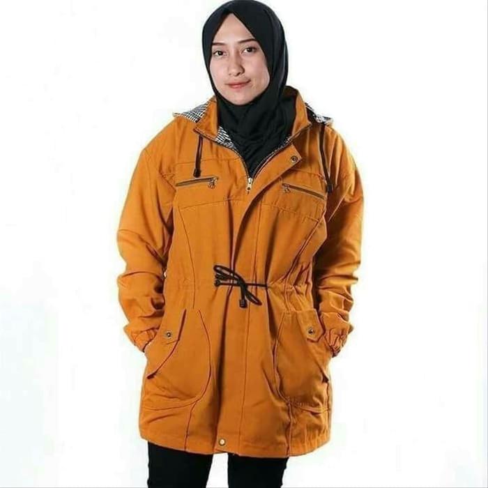 Jual jaket parka jaket wanita jaket parka wanita bahan baby canvas