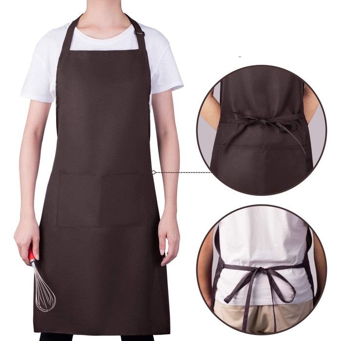 Jual Apron celemek polos dewasa unisex bahan drill premium coklat - Kab.  Tangerang - Grosir Apron Jakarta | Tokopedia