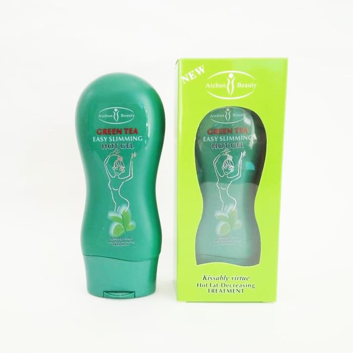Gambar Aichun Easy Slimming Hot Gel cream krim herbal USA / gel pelangsing - GreenTea dari Tigave undefined Tokopedia