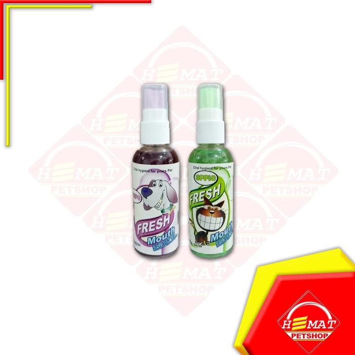 Gambar Fresh Mouth 60 Ml / Spray Kucing dan Anjing - Penghilang Bau Mulut - Grape dari Petshop Hemat Pet Shop undefined Tokopedia