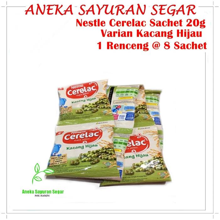 Gambar Nestle Cerelac Sachet 20g Varian Kacang Hijau 1 Renceng @ 8 Sachet dari Aneka Sayuran Segar undefined Tokopedia