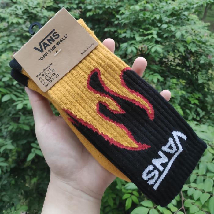 flame socks with vans