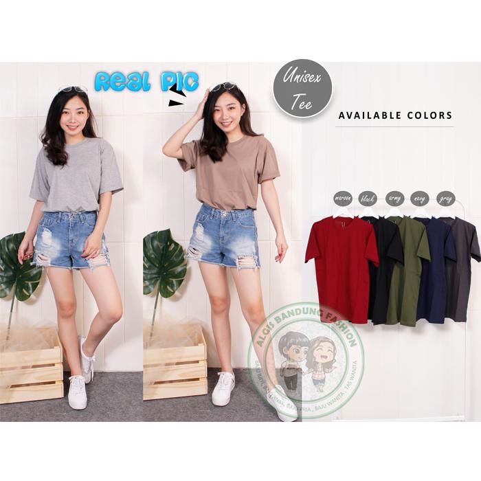 Gambar Kaos Polos Dewasa Unisex Premium Bisa Buat Pria Dan Wanita dari AlgisBandung undefined Tokopedia
