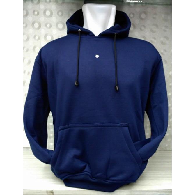 Gambar (PROMO) Jaket Hoodie Sweater Polos Biru Dongker - Navy Blue - Navy, M dari Hoodie Center undefined Tokopedia