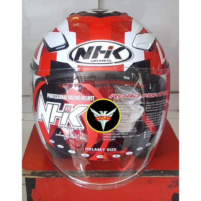Gambar Helm NHK R1 Motif NEURO White Black Red dari YUPY Corp undefined Tokopedia