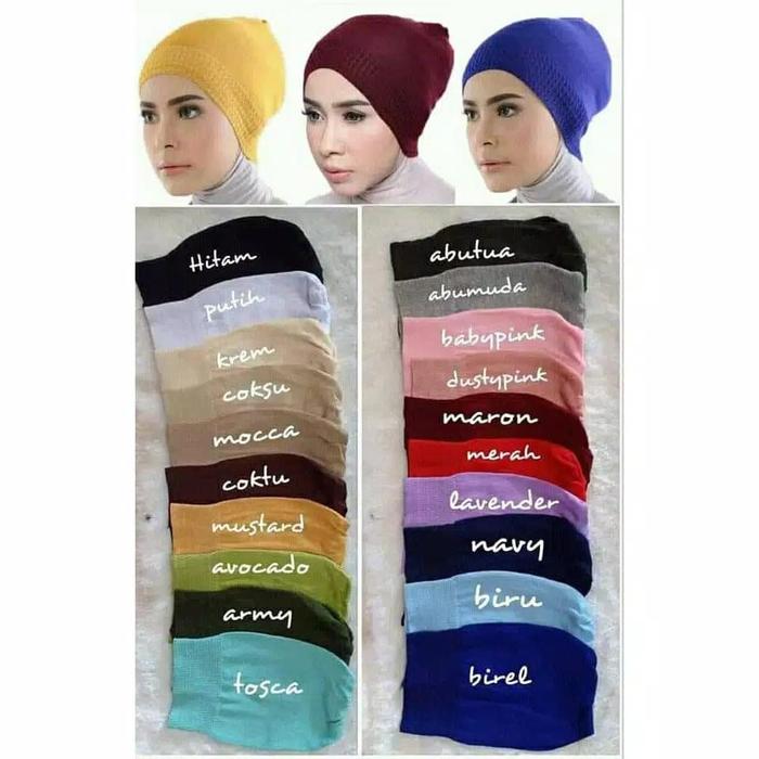Gambar BANDANA / CIPUT / INNER RAJUT 1 WARNA ANTI PUSING - COKSU dari SRO MART undefined Tokopedia