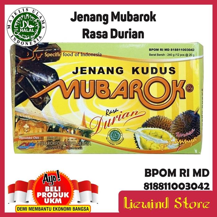 Gambar Dodol Khas Kudus Jenang Mubarok Rasa Durian dari msdashop undefined Tokopedia